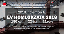 Desktop Screenshot of evhomlokzata.hu